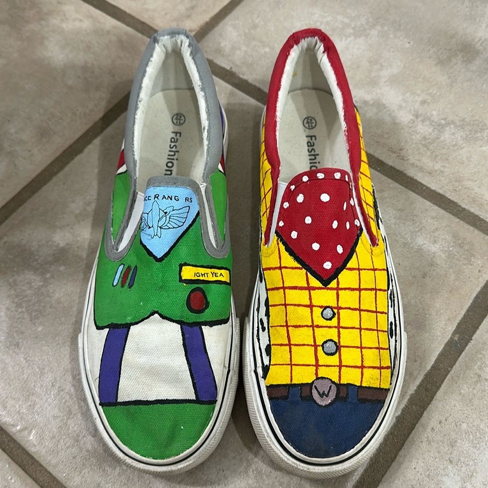 Hand painted Toy Story shoes